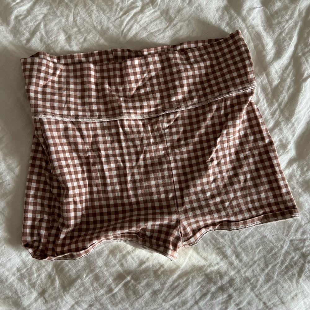 Urban outfitters gingham micro shorts